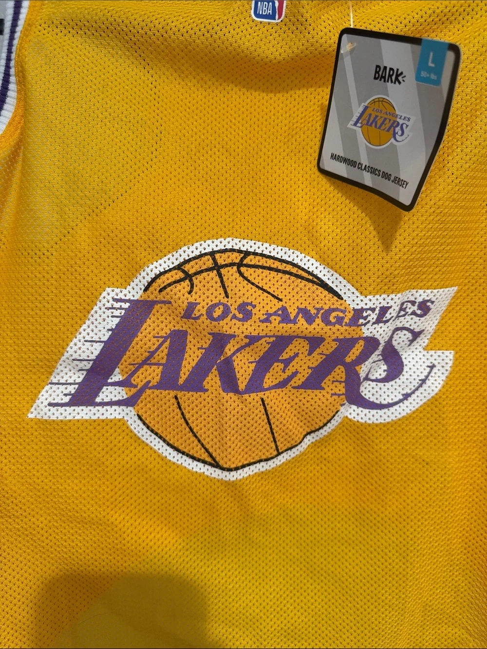 NBA Los Angeles Lakers Gold and Purple Mesh Dog Tank